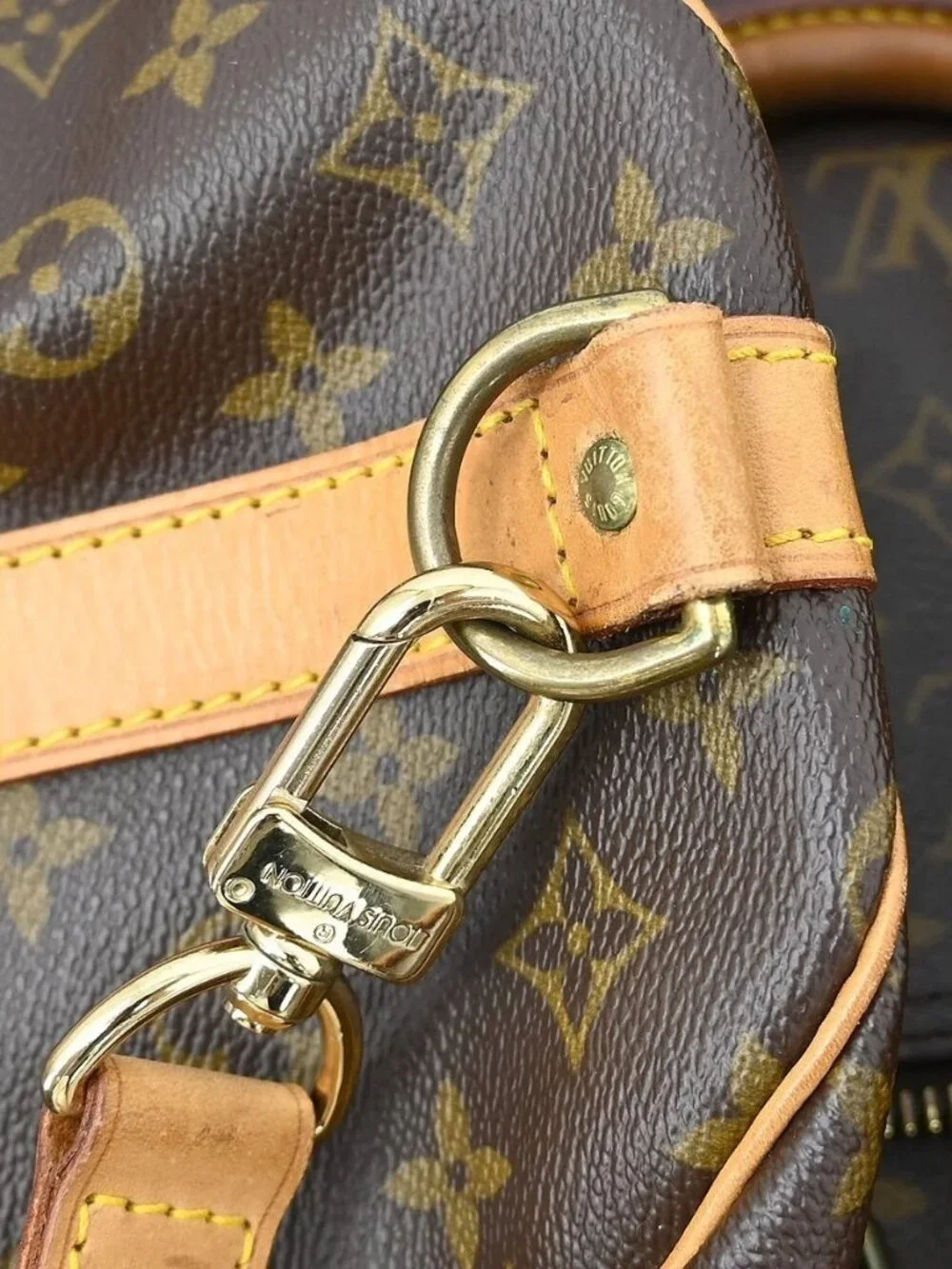 Best02 LOUIS VUITTON MONOGRAM KEEPALL BANDOULIERE 60 BAG